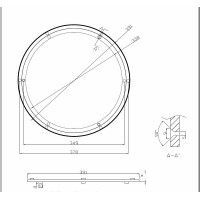 16 inches round aluminum lazy susan hardware lowes 392MM